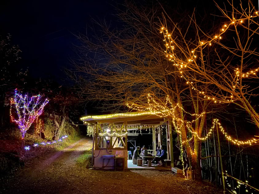 ふれあいの里なめかわもイルミネーションで彩られます✨