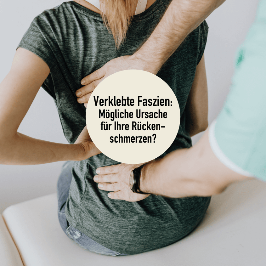 Rückenschmerzen durch faszienverklebungen! Physiotherapeuten und Physiotherapeutinnen in Wellsana helfen!