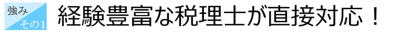 税理士事務所ウェルタックスの強み①：経験豊富な税理士が直接対応