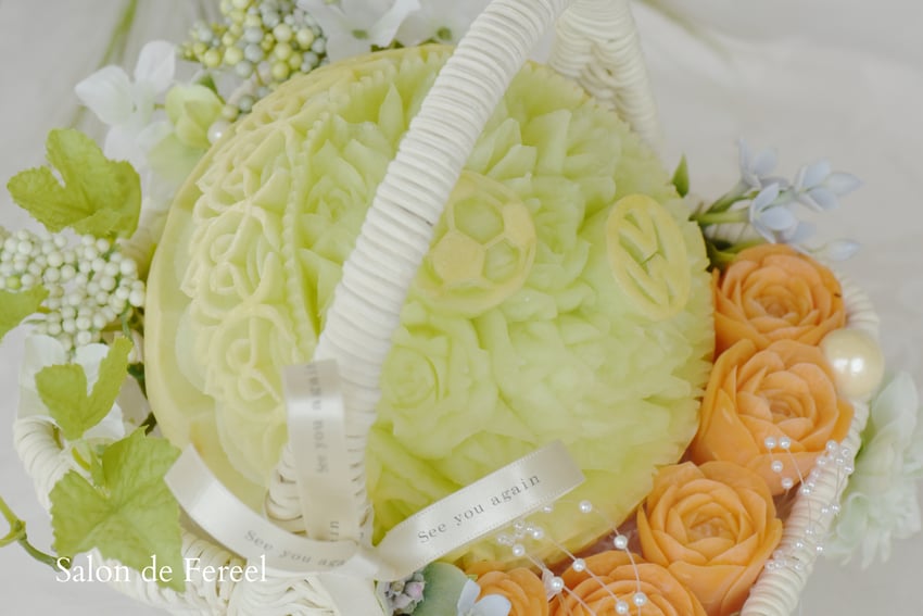 カービング　スイカ　教室　フルーツ　彫刻　大阪　オーダー　メロン