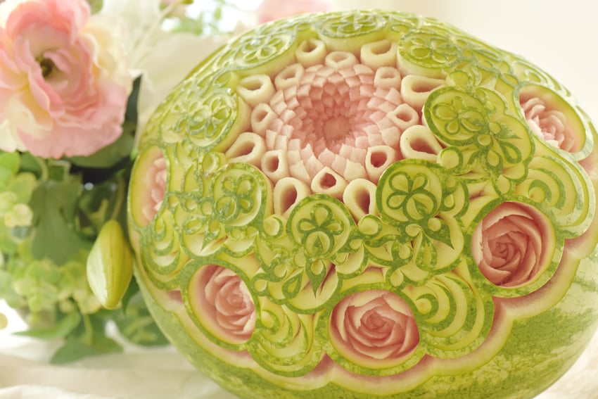 スイカ　カービング　大阪