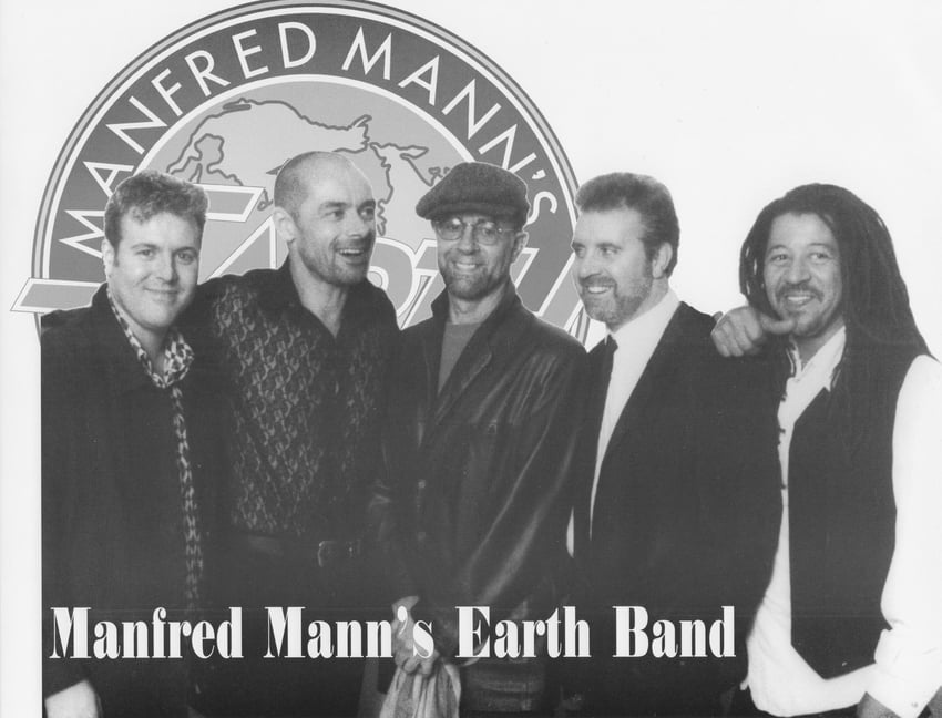 L-R: John Trotter; Steve Kinch; Manfred Mann; Mick Rogers; Noel McCalla (Publicity Photo)