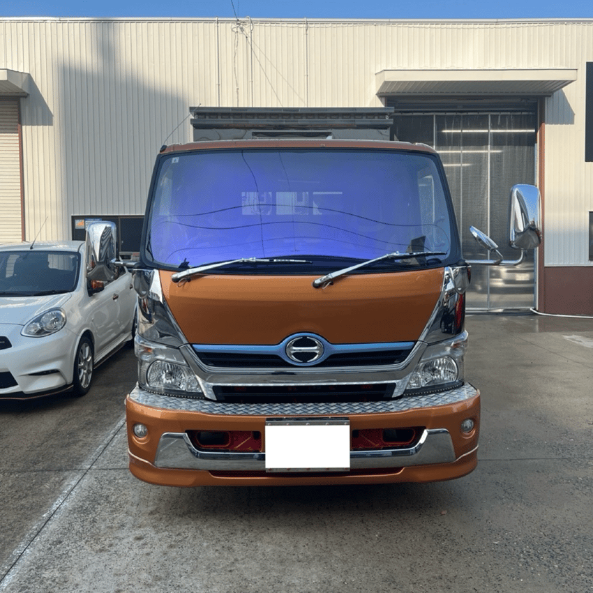 日野 デュトロ　ゴーストフィルム施工　グロウローズゴースト　新潟　施工例