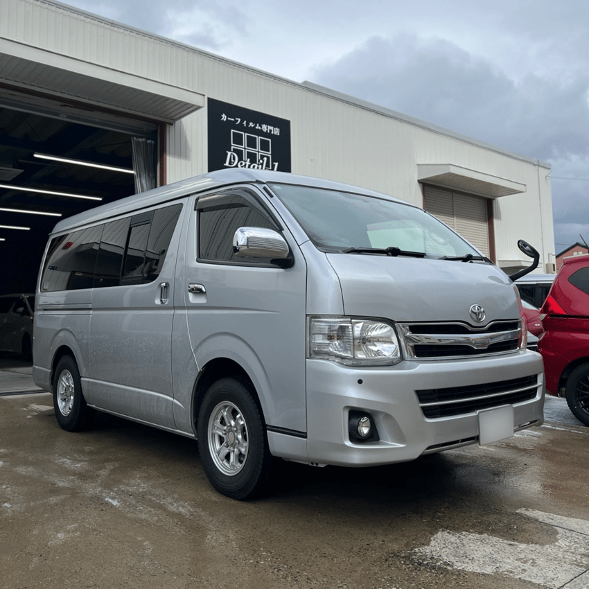 トヨタ ハイエース　カーフィルム施工　WINCOS IR-85HD　新潟　施工例