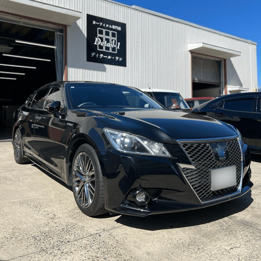 トヨタ　クラウン　カーフィルム施工　遮熱フィルム　施工例