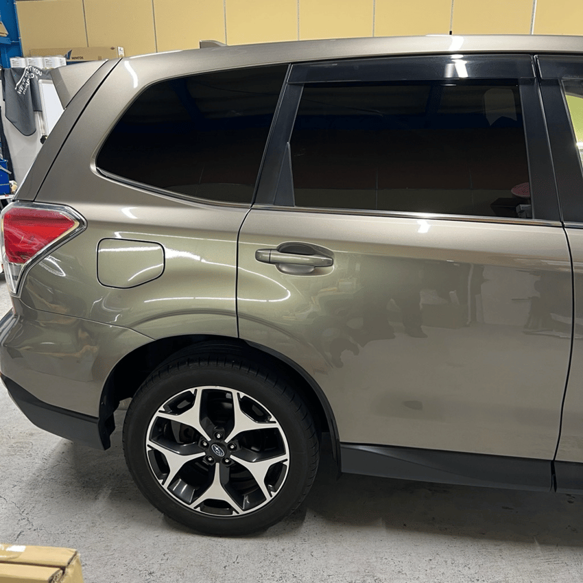 スバル　フォレスター　カーフィルム施工　WINCOS Premium series　リアサイド　施工後
