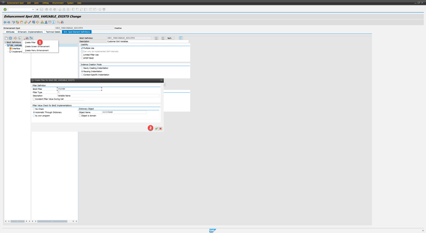 Create filter for enhancement implementation