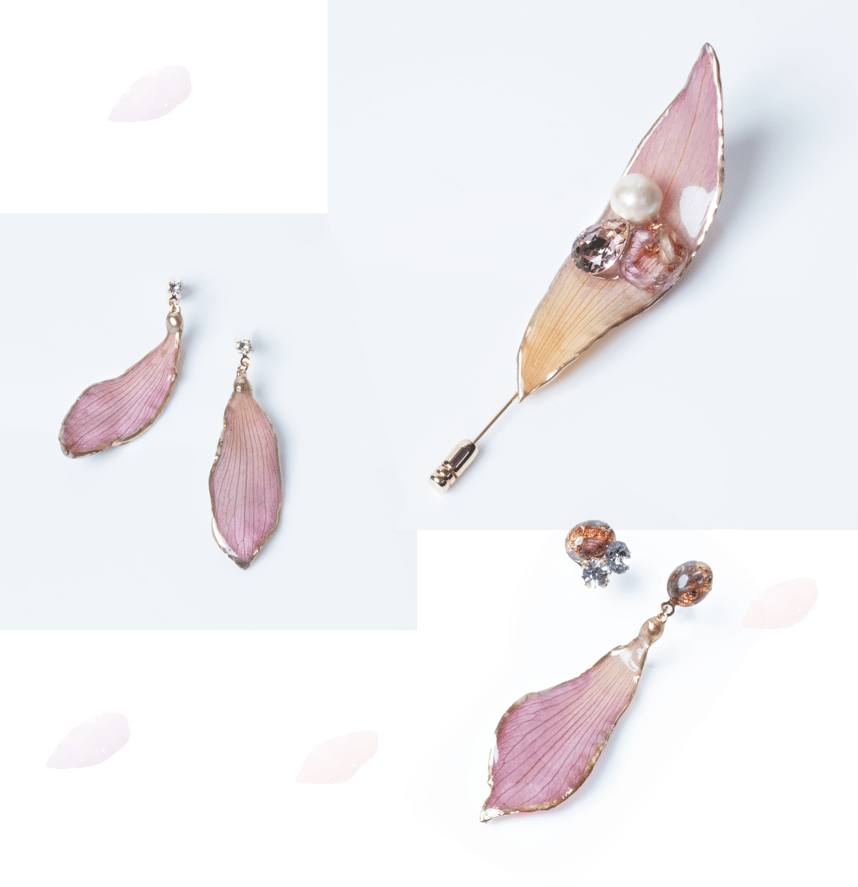 HALotusの本物の蓮の花を使ったアクセサリー