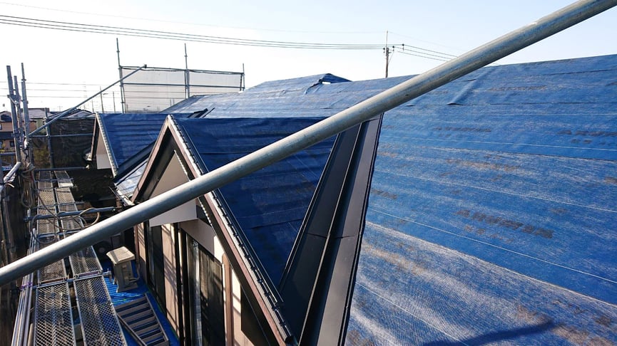 エコラカバー工法の工事中2