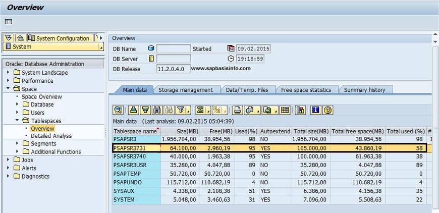 DB02 (Screenshot by sapbasisinfo.com)
