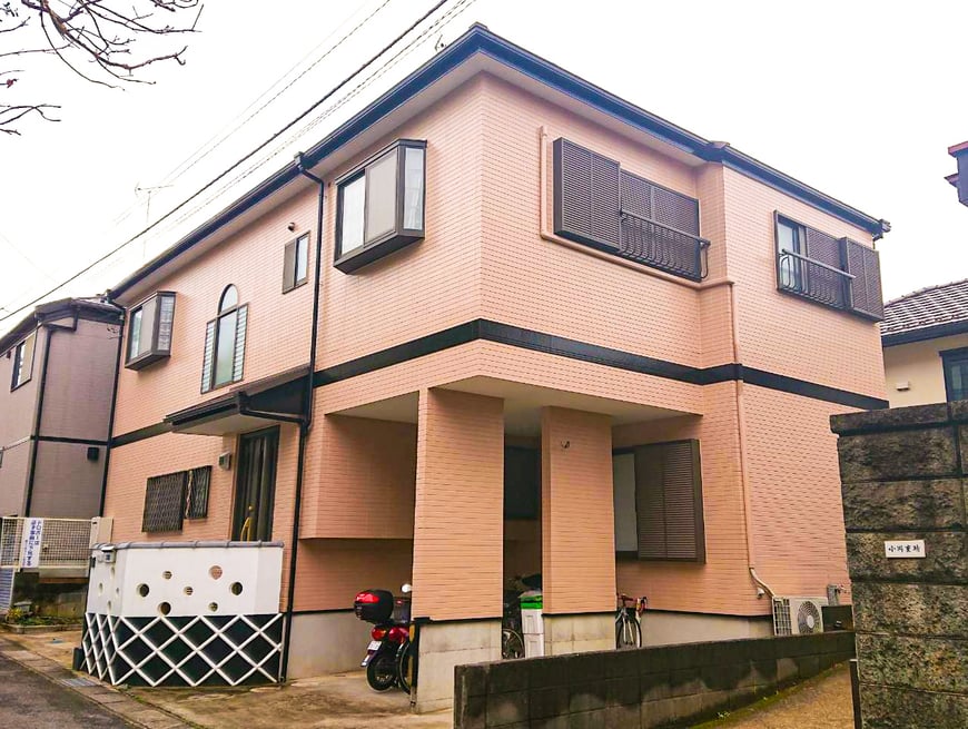 千葉市花見川区　外壁塗装、ウッドデッキの塗装