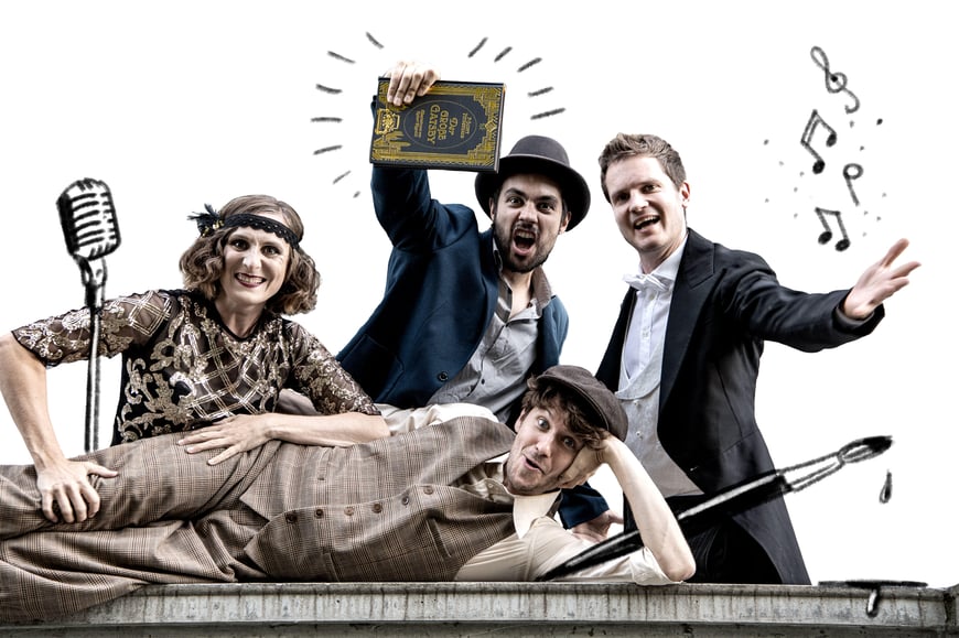 Der Illustrator Robert Nippoldt und das Green Light Ensemble präsentieren F. Scott Fitzgerald: "Der Große Gatsby"