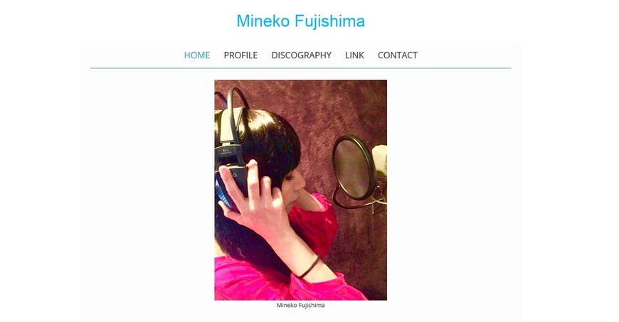 本日オープンしたホームページ