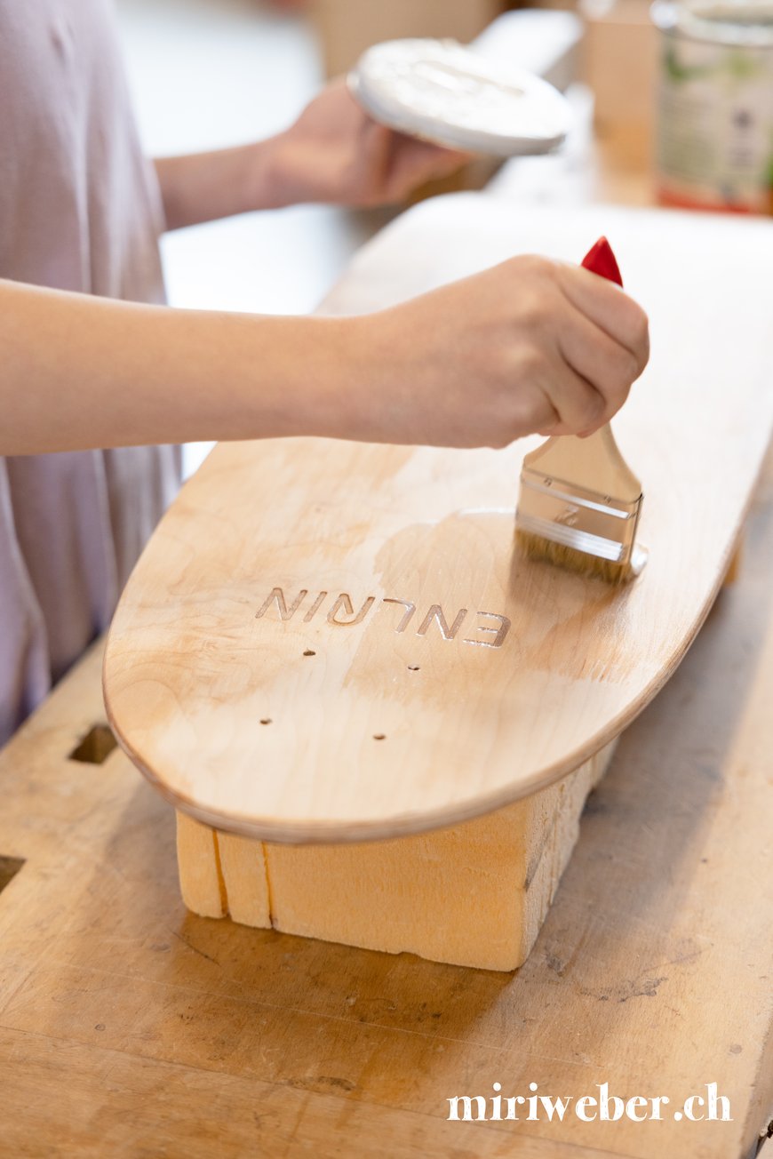 Skateboard selber bauen, Anleitung Skateboard selber Bauen, DIY Skateboard, Surfskateboard selber machen, Enlain, Laax, Skateboard, Baukurs