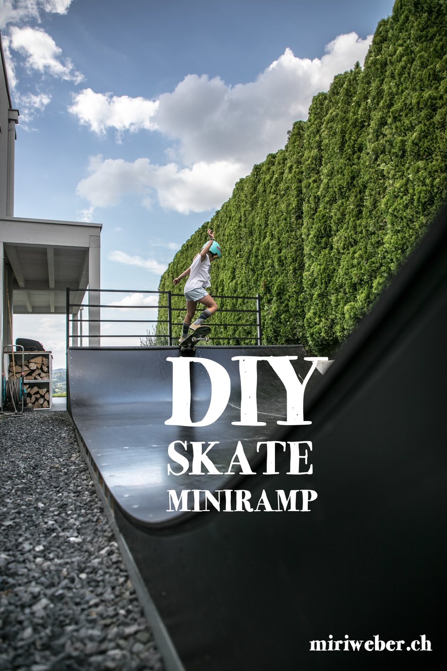 Skateboard, Mini Ramp, Halfpipe, DIY, selber machen, Bauplan, DIY Blog Schweiz, Skate, Backyard, Outdoor Ramp, selber bauen, Anleitung, Plan, Swiss Skate Famil