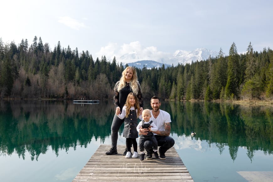 Familien Fotograf, Flims, Laax, Falera, Portrait, Fotografin, Crestasee