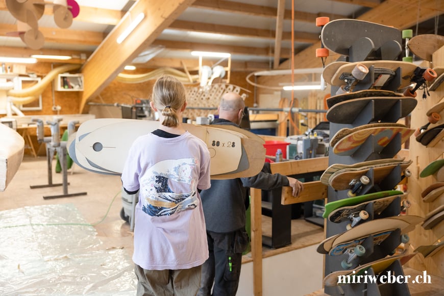 Skateboard selber bauen, Anleitung Skateboard selber Bauen, DIY Skateboard, Surfskateboard selber machen, Enlain, Laax, Skateboard, Baukurs