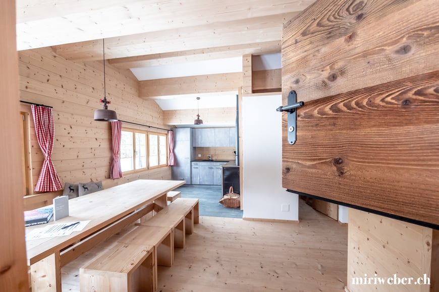 Tegia Alp Plaun, Flims, Laax, Berghütte, Ferienhaus, Maiensäss, Graubünden, Schweiz, Content Creator, Fotografin, Fotograf, Hotel Fotograf