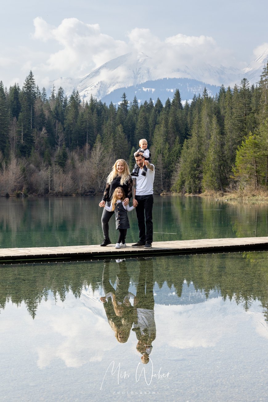 Familien Fotograf, Flims, Laax, Falera, Portrait, Fotografin, Crestasee