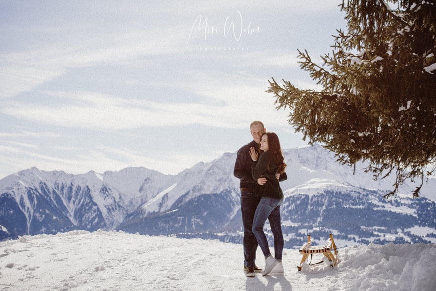 Elopement Hochzeit, heiraten, Hochzeitsfotograf, Schweiz, Flims, Laax, Graubünden, Paarshooting, Fotograf