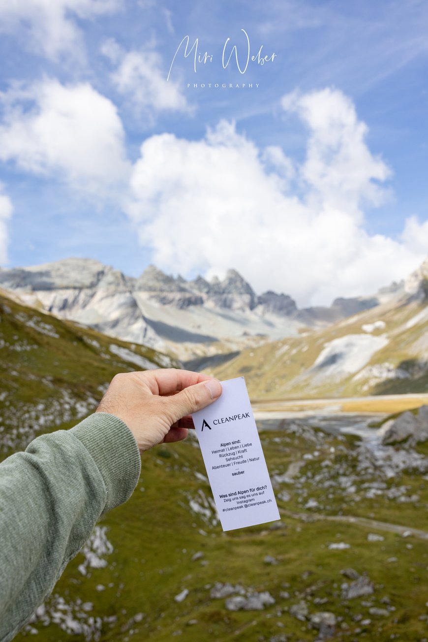 cleanpeak, schweizer startup, content creation, mountain cleanup, segnesboden, crowdfunding, fotograf, flims, laax, falera