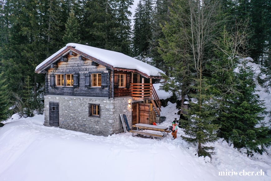 Tegia Alp Plaun, Flims, Laax, Berghütte, Ferienhaus, Maiensäss, Graubünden, Schweiz, Content Creator, Fotografin, Fotograf