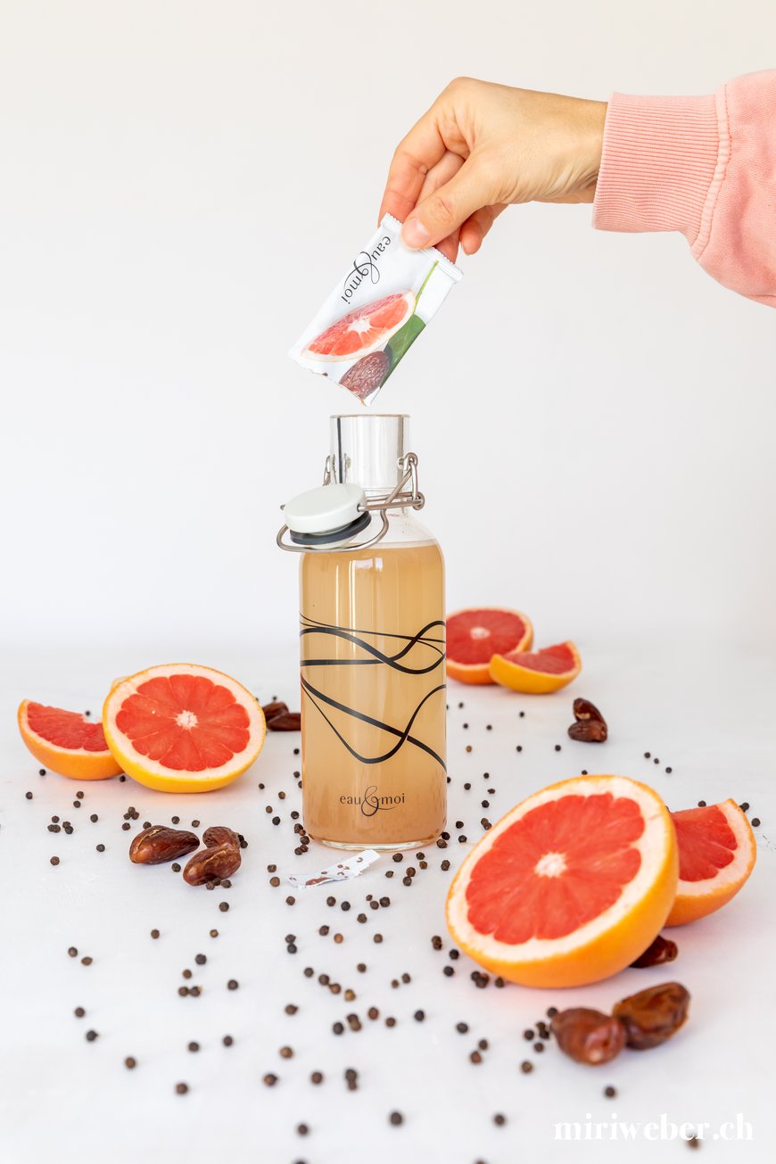 eau & moi, Wasser trinken, Content Creator, Food Fotografie, Fotograf, Flims, Laax, Schweiz, Content Creation, Food Blog