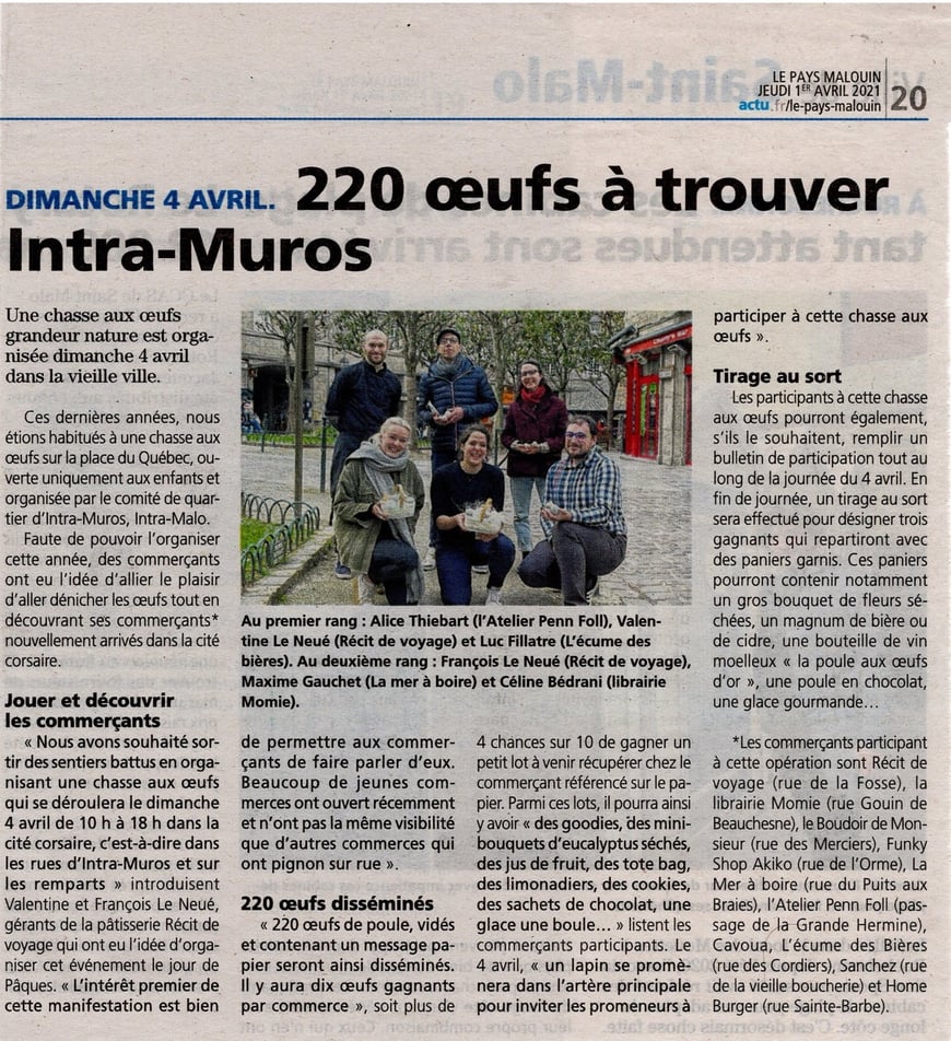 Pays Malouin Chasse aux œufs 