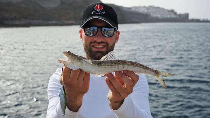 Johannes Höfner | Atlantischer Eidechsenfisch | Synodus saurus | 33cm | Atlantischer Ozean | Spanien | 10. Juni 2021