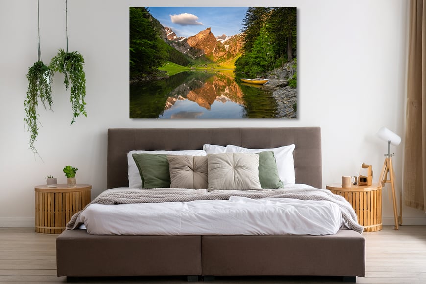 Marcel Schiegg, Marcel Schiegg Fotografie, Wandbild, Wandbilder, Wanddekoration, Leinwandbild, AluDibond, Seealpsee, Alpstein, Alpsteinfotograf