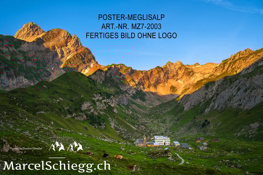 Poster, Meglisalp, Alpstein, Marcel Schiegg
