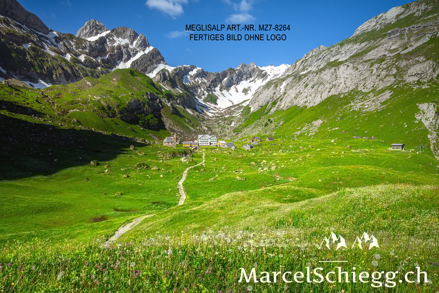Marcel Schiegg, Marcel Schiegg Fotografie, Wandbild, Meglisalp, Alpstein, Leinwandbild, Alu Dibond, FineArt, Appenzellerland