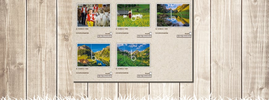 Marcel Schiegg, Patrik Baumann, Kartenverlag, Weihnachtskarten, Postkarten, Fotokarten, Appenzell, Alpstein, Trauerkarten, Appenzellerland