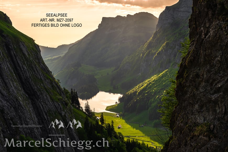 Marcel Schiegg, Marcel Schiegg Fotografie, Wandbild, Wandbilder, Wanddekoration, Leinwandbild, AluDibond, Seealpsee, Alpstein, Alpsteinfotograf