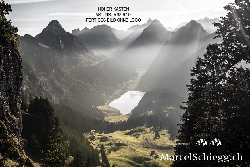 Marcel Schiegg, Fotografie, Marcel Schiegg Fotografie, Wandbilder, Leinwandbild, Alu Dibond, FineArt, Hoher Kasten, Sämtisersee, Alpstein, Appenzellerland, Appenzell, Schweiz, Alpsteinfotograf