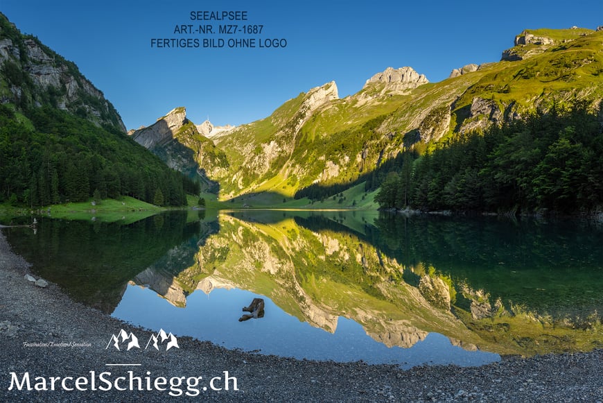 Marcel Schiegg, Wandbild, Seealpsee, Berggasthaus Seealpsee, Appenzell, Appenzellerland, Alpstein