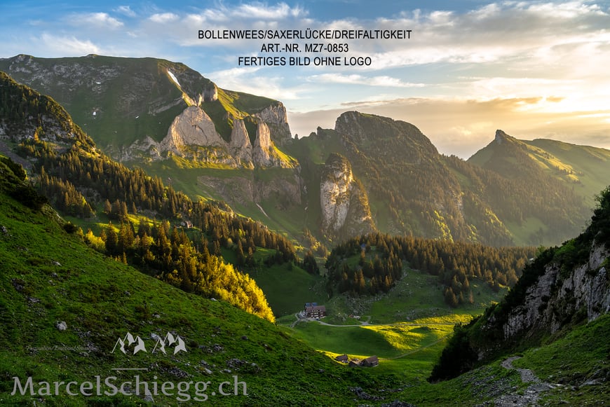 Marcel Schiegg, Fotografie, Fählensee, Bollenwees, Berggasthaus Bollenwees, Saxerlücke, Kreuzberge, Dreifaltigkeit, Alpstein, Appenzell, Appenzellerland, Schweiz