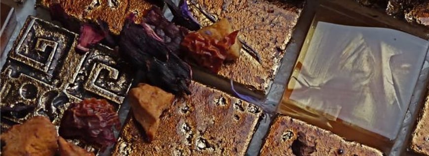 Mosaico con foglia oro 