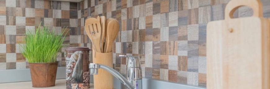 Mosaico Adesivo Legno