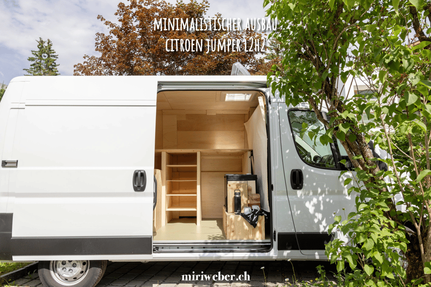 Rabatt Code epicply, Van Ausbau, Lieferwagen Ausbau, Van, Lieferwagen, Citroen Jumper, drei Personen, Bike, Bike Garage,  epicply Holz, epicply, Schweiz, Familie, einfach, Liste, praktisch, platzoptimiert, Kosten, Zeit