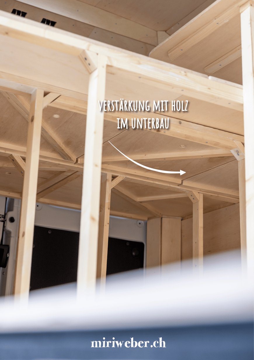 Van Ausbau, Lieferwagen Ausbau, Van, Lieferwagen, Citroen Jumper, drei Personen, Bike, Bike Garage,  epicply Holz, epicply, Schweiz, Familie, einfach, Liste, praktisch, platzoptimiert, Kosten, Zeit