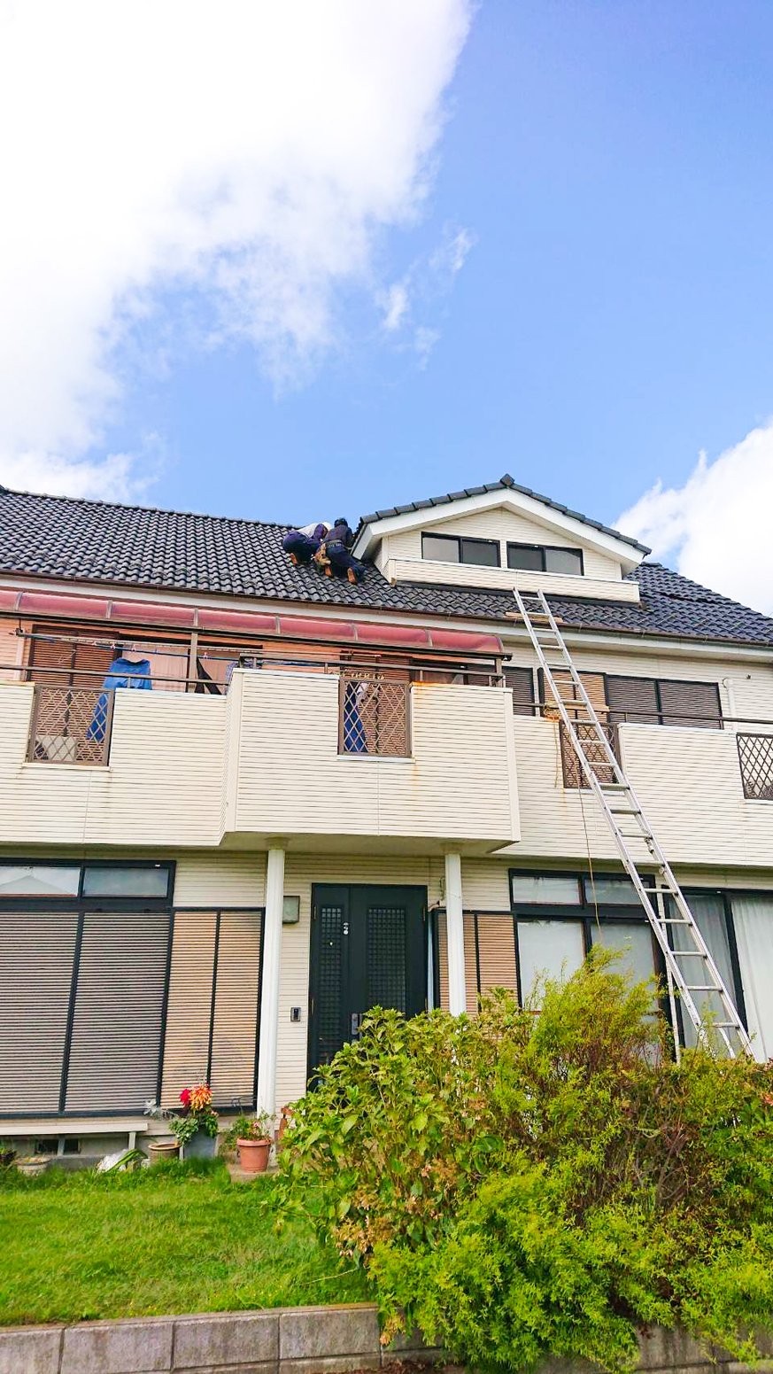 千葉　鎌ケ谷市　台風後の屋根修理