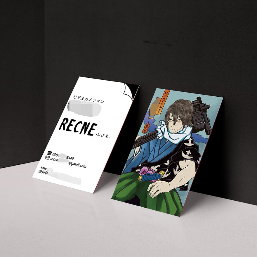 両面似顔絵名刺