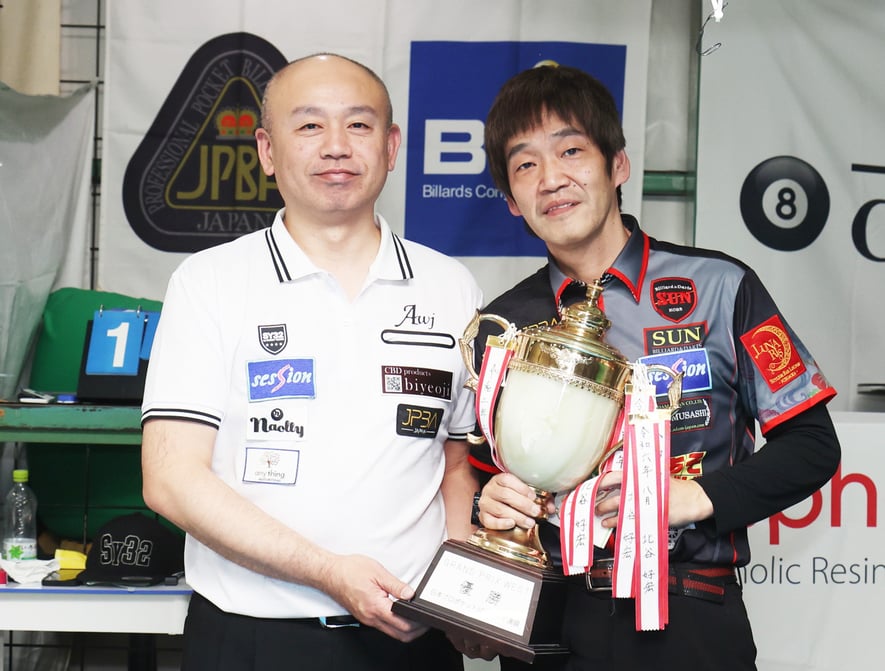 2025 GPW-1ファイナリスト。右：優勝の川端聡、左：準優勝の北谷好宏