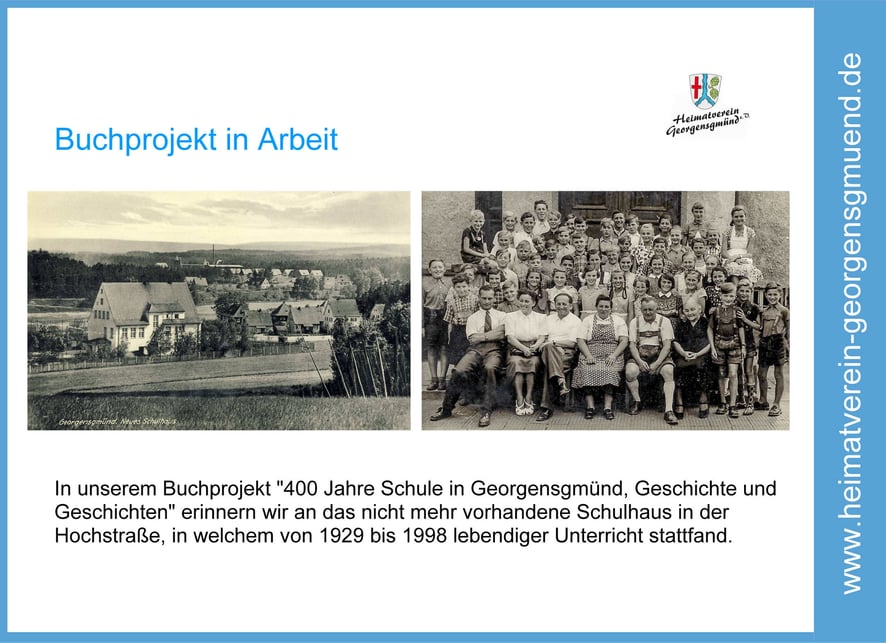 Buchprojekt 400 Jahre Schule in Georgensgmünd