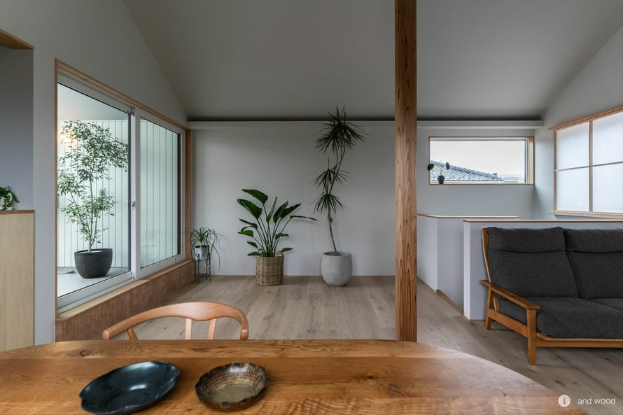 オーク 幅広 ドライハードペイント フローリング グレー  床材 新築 施工例 アンドウッド andwood  1