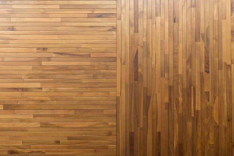 チーク パネル パーケット フローリング 市松貼 アンドウッド andwood 新潟 無垢