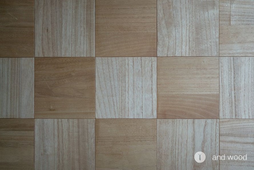  桐 柾目 パーケット フローリング 施工例 andwood アンドウッド 4