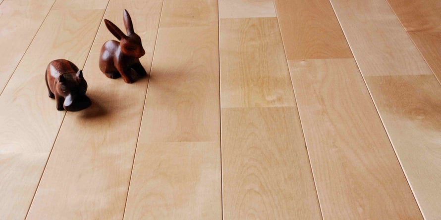 バーチ 90幅 ユニ 無垢フローリング アンドウッド 新潟