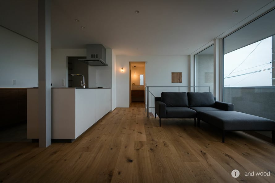 フランス オーク 190幅 幅広 フローリング アンドウッド andwood 施工例 1